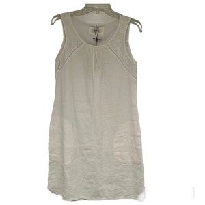 Malvin Raw Clothing I Love Linen White Sleeveless Dress Sz 6
